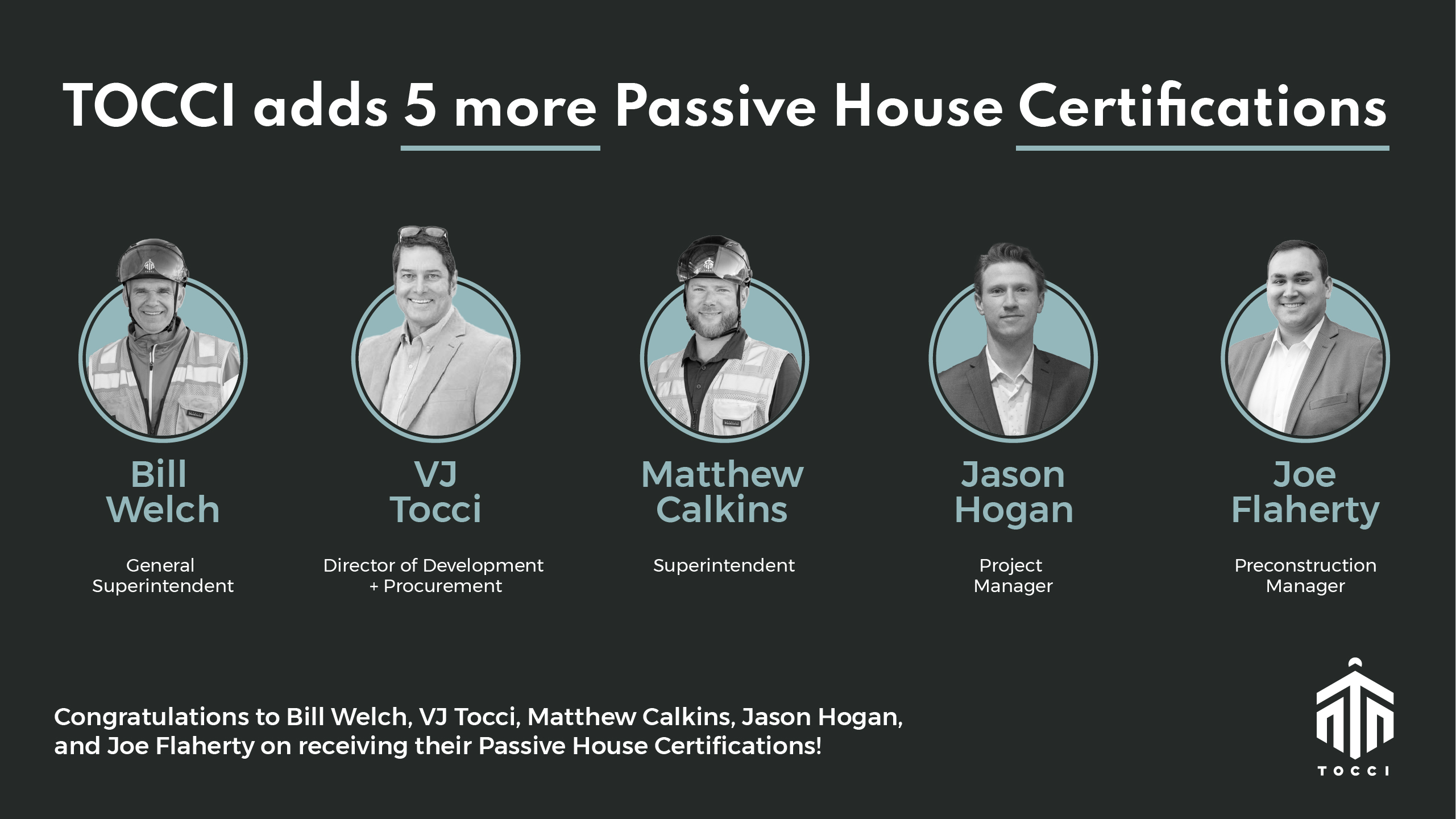 TOCCI adds 5 more Passive House Certifications. Is LEED no more?
